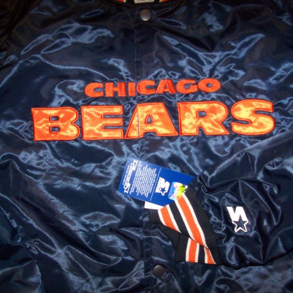 CHICAGO BEARS STARTER ThrowBack Snap Down Jacket - Picture 6 of 8